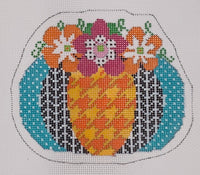 Pumpkin Parade - Houndstooth with stitch guide

