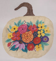 Floral Pumpkin Yellow Zinnia Center
