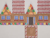 Gingerbread Cottage - Red Candy Cane Roof
