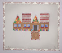 Gingerbread Cottage - Red Candy Cane Roof
