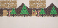 Tootsie Roll Log Cabin 3D House
