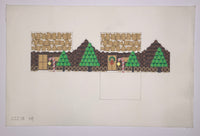 Tootsie Roll Log Cabin 3D House
