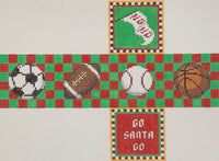 Sports Ball 2" Cube Ornament
