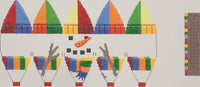 Snowman Face Hot Air Balloon
