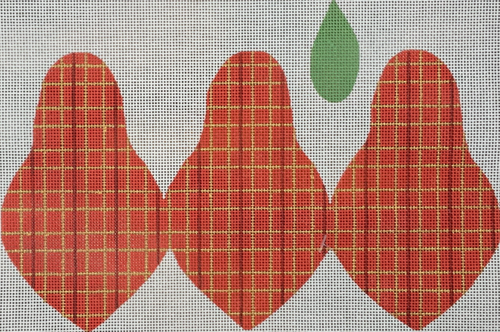 Red Plaid Pear