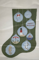 Beach Ornaments Stocking
