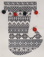 Jester Stocking  - Black & White

