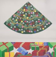 Christmas Tree with Gifts & Stars Hinged Box (no hardware)
