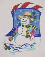 Snowman with Bell Mini Sock
