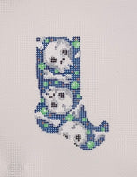 Scattered Skulls Mini Witch Sock
