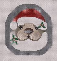 Santa Otter Ornament

