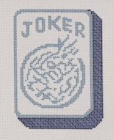 Blue and White Mahjong Joker
