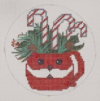 Candy Cane Mug Round
