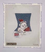 Baby Polar Bear Mini Sock
