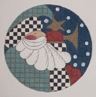 Heralding Santa with stitch guide
