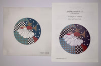 Heralding Santa with stitch guide

