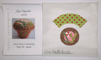 Joy Christmas Cupcake with stitch guide
