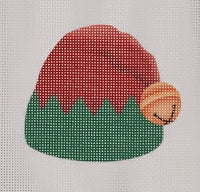 Red/Green Elf Hat (print)

