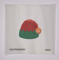 Red/Green Elf Hat (print)
