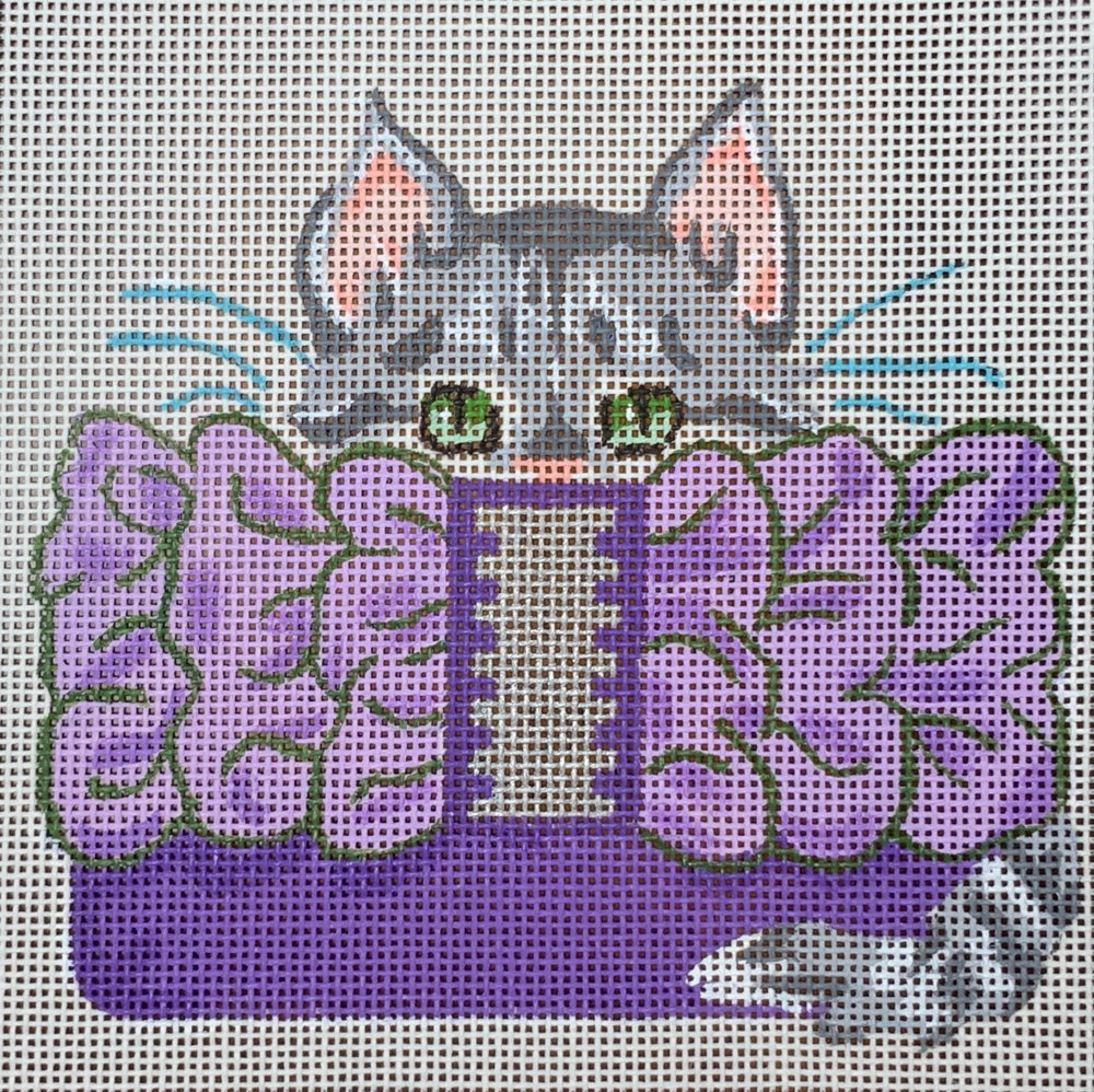 Kitten and Purple Purse