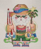 Beach Squatty Santa with Umbrella
