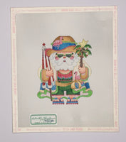 Beach Squatty Santa with Umbrella
