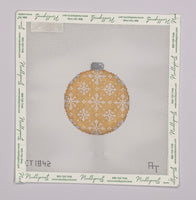 Snowflake Repeat on Gold Ball

