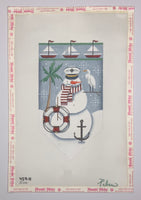 August Snowman Banner
