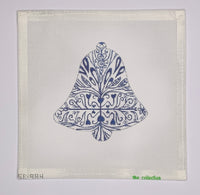 Blue and White Bell
