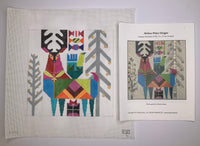 Abstract Reindeer with stitch guide
