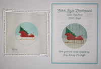 Santa's Sleigh with stitch guide

