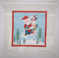 Santa Riding Llama
