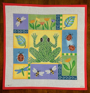 Frog/Flowers/Bugs Patchwork