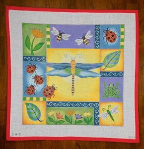 Dragonfly/Flowers/Bugs Patchwork
