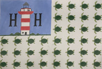Turtle Flag with stitch guide
