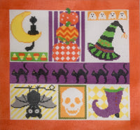 Halloween Collage with stitch guide

