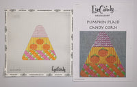 Pumpkin Plaid Candy Corn with stitch guide
