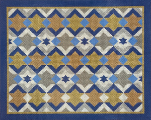 Star Diamonds Navy Tallis
