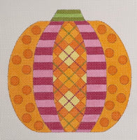 Argyle Pumpkin Patchwork with stitch guide
