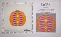 Argyle Pumpkin Patchwork with stitch guide
