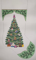 Holly Toy Tree Stocking
