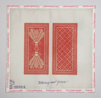 Napoleon's Bee Eyeglass Case - Coral and Butter
