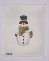 Snowman – Potted Plant
