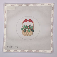 Nantucket Basket with Holly
