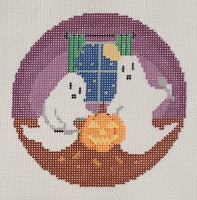 Ghosts Carving Pumpkin
