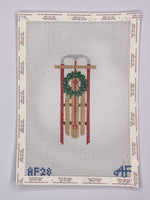 Sled with Wreath
