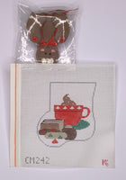 Stuffed Mini Sock: Cookies and Cappuccino
