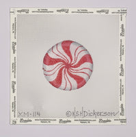 Sparkly Red Peppermint Ornament
