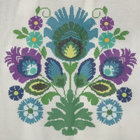 Polish Folk Design - Blue Flower
