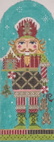 Gingerbread Nutcracker with stitch guide and embellishments
